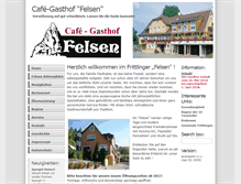 Tablet Screenshot of gasthof-felsen.de